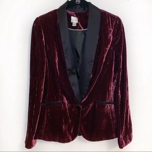 Lauren Conrad Velvet Tuxedo Jacket